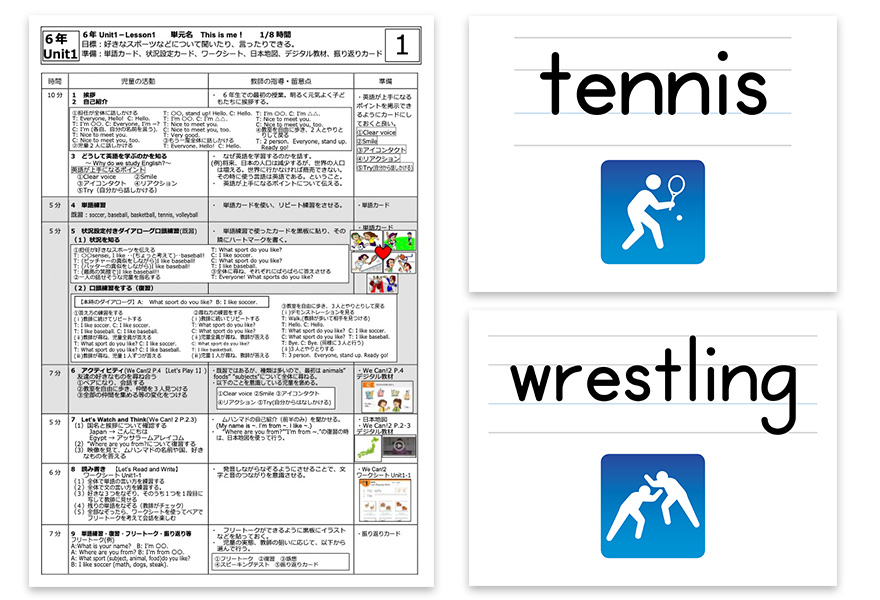 Elementary English curriculum and materials developed under a MEXT project